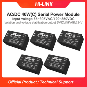 Hi-Link 40W HLK-40M12C 40M09C 40M15C 40M24C โมดูลแปลงไฟ AC เป็น DC แบบ Step Down ขนาดเล็ก พร้อมวงจรไฟฟ้า EMC - Product Image 1