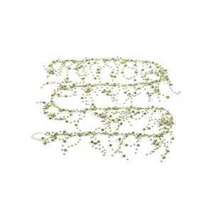 手作りビーズガーランズゴールド繊細なプラスチックビーズガーランズバレットヘッドバンドウェディングブライダルアクセサリー - Product Image 1