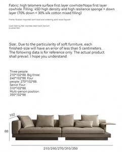 <span class=keywords><strong>2026</strong></span> GEDO モダンでシンプルかつ洗練されたヴィラ用本革ソファ、広々としたリビングルームに最適 - Product Image 6