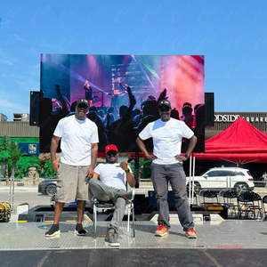 Lớn ngoài trời di động LED hiển thị bảng điều chỉnh quảng cáo Đăng Board trên Trailer với bánh xe cho bức tường Video màn hình - Product Image 5