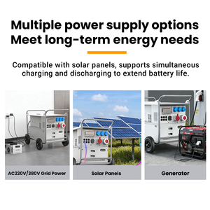 Station d'alimentation portable, stockage d'énergie, station d'alimentation industrielle portable conçue pour les applications électriques temporaires - Product Image 6