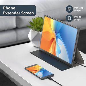AHXJKA 10,5 inch 1920x1280 IPS draagbare monitor lederen hoes 60Hz Plug & Play Type-C voor mobiel, laptop, pc, telefoon, PS4, PS5, Switch - Product Image 3
