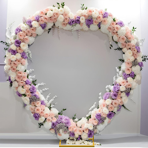 <span class=keywords><strong>Support</strong></span> en métal pour arc en forme de coeur de mariage pour les fêtes <span class=keywords><strong>Support</strong></span> d'arc de <span class=keywords><strong>ballon</strong></span> doré pour cérémonie de mariage - Product Image 2