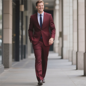 ओएम कस्टम 2 टुकड़े कार्यकारी क्लासिक पुरुष और महिला कारोबारी शादी बैंक औपचारिक सूट - Product Image 6