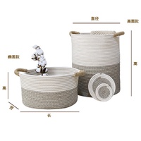 Panier à linge pliable en tissu tressé de style bohème Goodpick avec cadre en aluminium pour salon, salle de bain, chambre à coucher, garage - 12,59 x 20,86 pouces