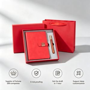 Luxury Red FUXI Gift <b>Sets</b> Promotional Office Products <b>Notebook</b> <b>Pen</b> <b>Set</b> Personalized Gift for Chinese New Year Business Promotion - Product Image 1