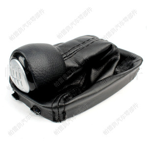 Poignée de levier de vitesses Saab 9-3 2003-2012 en cuir, 6 vitesses, ergonomique - Product Image 5