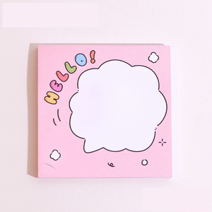 ZGBROTHERS Custom Personality Design Charm Cute Self-adhesive <b>Sticky</b> <b>Note</b> Paper Square Shape Stationery Sticker Memo Pad - Product Image 2