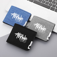 Dompet Pria Baru - Dompet Kanvas Bermotif Khusus Berkualitas Tinggi - Dompet Pria Mewah dan Modis yang Dapat Dipesan Sesuai Keinginan