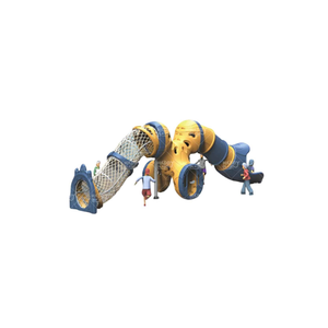 Aire de jeux intérieure HP-AA02, une aire de jeux compacte à plusieurs niveaux avec tunnels et mini-ponts pour une exploration sans fin. - Product Image 1