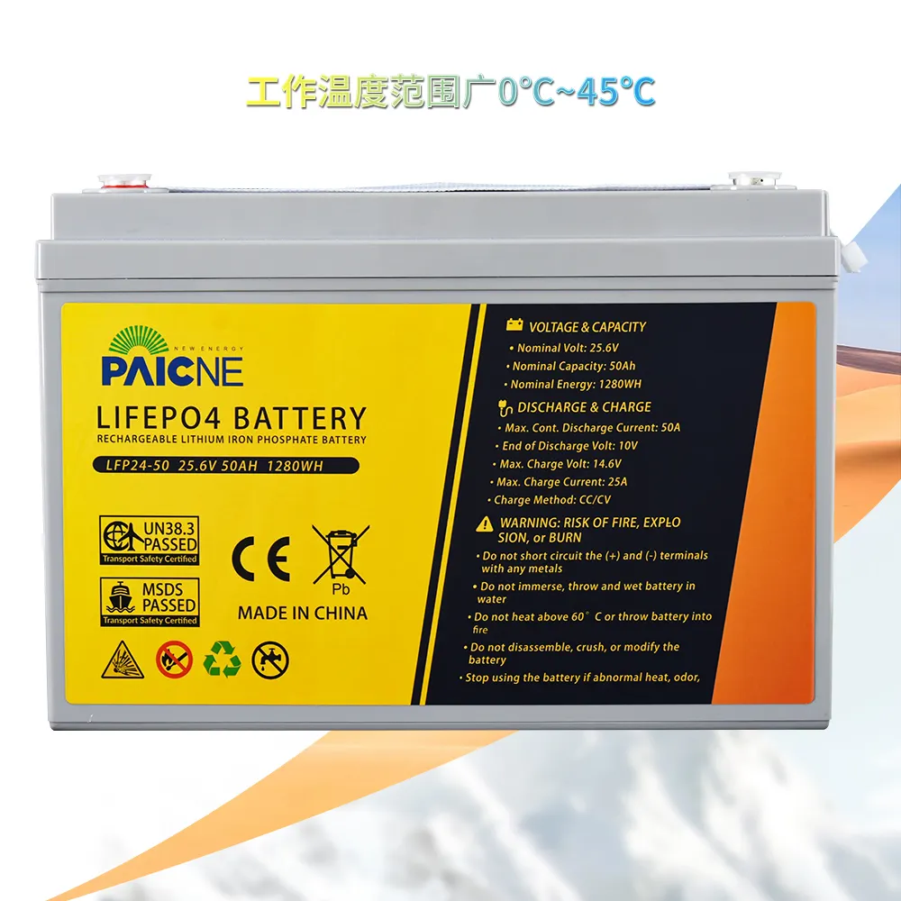 लाइफ 4 बैटरी 12 वी 100ah 200ah 300h गहरे चक्र 1 सौर 24 वी 12 वी लिथियम आयन बैटरी पैक