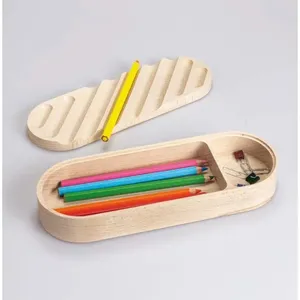 Portapenne VAIA in legno di recupero, merchandising sostenibile - Product Image 1