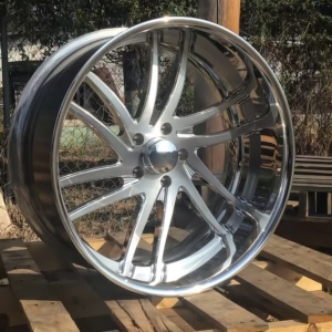 Cerchi in Lega Forgiati Personalizzati Hunt 18 20 22 24 26 Pollici 5x114.3 5x120 5x112 Lucidati Concavi <span class=keywords><strong>a</strong></span> Profilo Ribassato per Dodge Chevrolet - Product Image 3