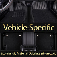 Tapis de sol de voiture imperméables Premium 7D5D en cuir PVC, double couche, robustes, sur mesure, prix d'usine, nouvelle arrivée