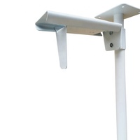 Support métallique suspendu pour la plupart des coques d'ordinateur, support blanc, à accrocher sous le bureau, ajustable, pour la plupart des ordinateurs