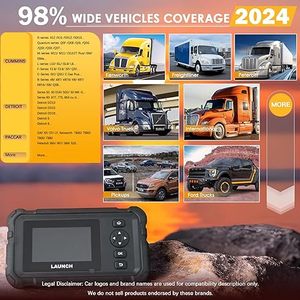 Herramienta de Diagnóstico CRP129 HD 24V para Camiones de Trabajo Pesado, Lector de Códigos para Vehículos Comerciales OBD2 - Product Image 4