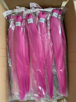 Vente en gros usine – Tresses synthétiques pré-étirées de 26 pouces, 90g, texture Yaki, ignifuges, double trame, faciles à tresser à la machine, tresses tendance