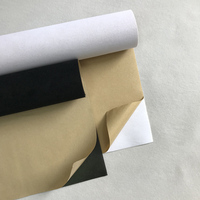 Revêtement en tissu feutre noir imperméable et résistant à l'eau, auto-adhésif, pour tiroirs, armoires, étagères, boîtes à bijoux