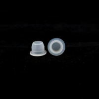 Bouchon intérieur en plastique semi-transparent de 11 mm en forme de bol pour flacon d'huile essentielle en verre de 18 mm