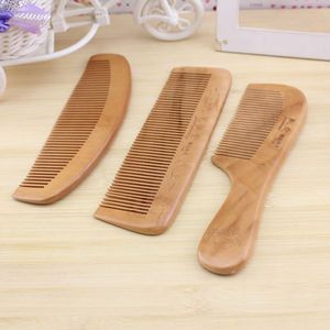 หวีไม้พีช 5x16 ซม. ทำด้วยมือสำหรับดูแลเส้นผมและเป็นของขวัญ - Product Image 4