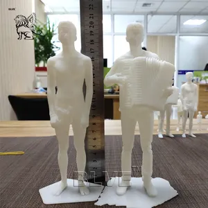 BLVE 20cm özel tasarım plastik 3d baskı hizmeti reçine malzeme sanat insan heykelleri