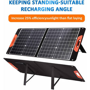 60W 100W 120W taşınabilir katlanabilir GÜNEŞ PANELI 2 Usb çıkışı ile ev kamp için - Product Image 2