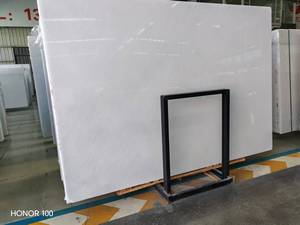 מדרגות וילה מודרניות משיש לבן טבעי לחדר שינה, סלון, אולם, פינת אוכל, לוחות שיש קריסטל טבעי - Product Image 3