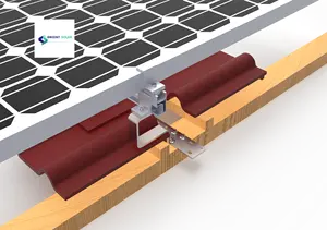 Gancho solar telhado plano acessórios montagem solar gancho solar telhado plano