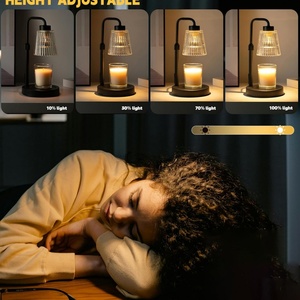 Dimmable Candle Warmer Lamp <b>Timer</b> House Warming Birthday Gifts for Women Mom Home Decor Wax Warmer Lamp with Built-in Battery - Product Image 3
