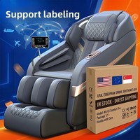 Sillón de Masaje Corporal Completo Estilo Cápsula Espacial, Sofá para Uso Doméstico con Función Musical, Masajeador Lumbar Multifunción para Personas Mayores, Modelo A29B