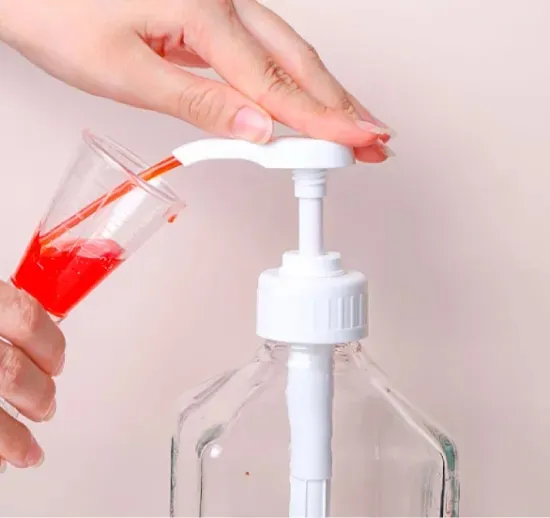 Pompa Botol Lotion Sekrup Kosmetik 38Mm Plastik Putih Pompa Dispenser Sabun