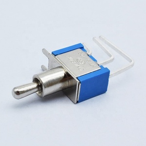 Blue Mini Toggle <span class=keywords><strong>Switch</strong></span> 90องศา<span class=keywords><strong>3</strong></span>ทาง,สวิตช์สลับเปิด-ปิดชั่วขณะพร้อมขาโค้ง<span class=keywords><strong>3</strong></span>ขา - Product Image 3
