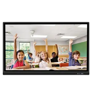 Hosda OEM 65 75 86 100 polegadas Interativo Flat Panel Infravermelho Touch Screen Digital Whiteboard Smart Board para Educação