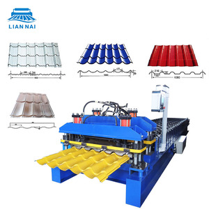 루핑 시트 기계 루핑 시트 유약 타일 롤 성형 기계 지붕 타일 타일 만들기 기계 - Product Image 1
