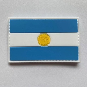 アルジェリア国旗パッチアルジェリア旗PVCフックとループファスナーパッチアルジェリア旗戦術パッチ - Product Image 3