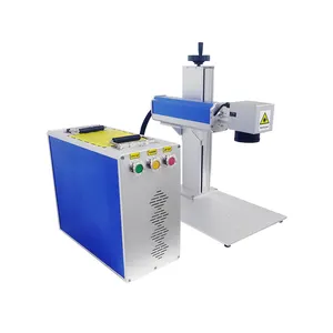 Factory price 50w Raycus desktop fiber laser marking engraving machine for jewelry ring dental glass frame