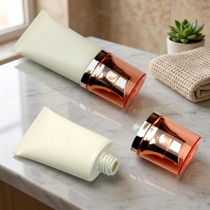 Tube souple en plastique blanc personnalisé de 50 ml à 200 ml pour crème solaire, crème BB, emballage transparent pour cosmétiques pour les lèvres, nettoyant visage, tube souple à presser - Product Image 4