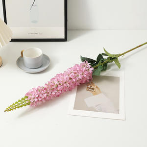 Flor Artificial de Delphinium de Tallo Único Hecha a Mano al por Mayor, Decoración para el Día de la Madre, Vestíbulo de <span class=keywords><strong>Hotel</strong></span>, Decoración Floral para el Hogar - Product Image 4