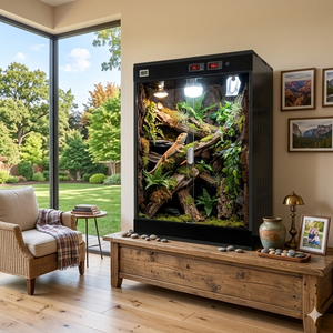 Terrario de PVC Negro para Geckos Crestados, Reptiles y Lagartos, Personalizable, Venta al Por Mayor, OEM - Product Image 5