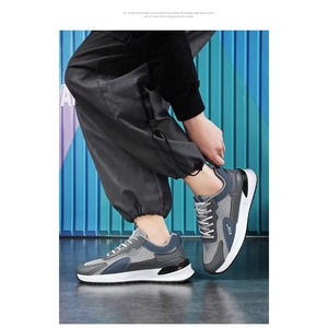 Chaussures de sport professionnelles personnalisées en tissu maillé à lacets, style marche, plates, respirantes, pour la course à pied - Product Image 2