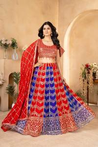 Nuevo Lehenga Choli de la Serie Premium, Diseño Original con Bordado de Lentejuelas, Estilo Boutique, para Fiestas Indias, de Secado Rápido - Product Image 3