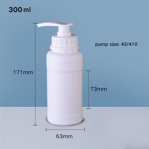500ml 빈 플라스틱 로션 병, 샴푸 포장용 펌프 포함 - Product Image 3