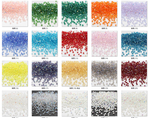 Zhubi AB Color diamante taglio vetro foro dritto perline anello alto trasparente a punta bracciale gioielli fatti da te sciolti natura cristallo - Product Image 4