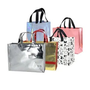 Eco-Friendly Cheap Wholesale Reusable Pp Sublimation, Recycled Shopping Non Woven Tote Bag with or without lamination/