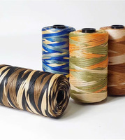 Vente en gros de fils de soie glacée 1.5mm 2mm 3mm 100g/boule de fil de soie d'été brillant pour le tricot à la main au Crochet