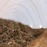 Carpa Eficiente con Paredes Aislantes de Membrana Sostenida por Aire, para las Cuatro Estaciones, Material PVDF Impermeable y Duradero para Fútbol