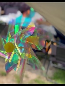 Laser bunte Windmühle Kinder Handheld Spielzeug Landschafts bereich bunte <span class=keywords><strong>Mini</strong></span> Windmühle Festival Park Dekoration Prop große Windmühle - Product Image 3