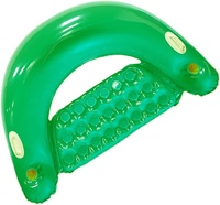 Waterhan Fabrik Großhandel Maßgefertigter Einfacher Grüner PVC Aufblasbarer Schwimmring mit Neuartigem Design für Erwachsene Verpackung