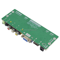 Papan Kontrol LCD Jozitech ZY-S10AVH01 V1.0 7-Tombol LED OSD Multi-Bahasa Daya 12V DC Mendukung Input HD-MI/VGA/AV