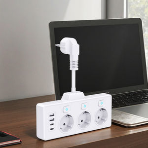 Ab 3/4 çıkışları güç şeridi dalgalanma koruyucusu 3/4 çıkışları 2 USB 2 C soket fiş duvar soket 16A anma akımı tak standart - Product Image 1